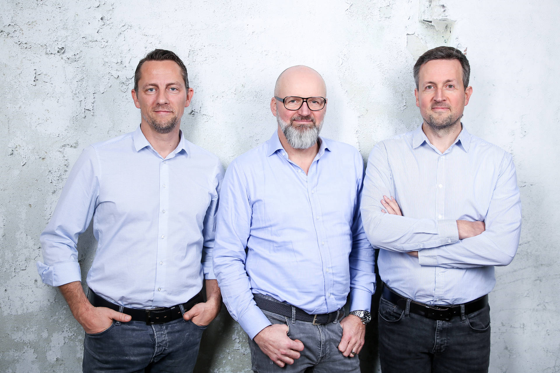 mioso-Geschäftsführer Frank Gude, Joern Eberhard, Frank Stützle