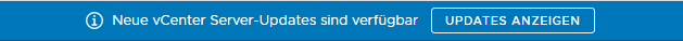 vCenter Update verfügbar